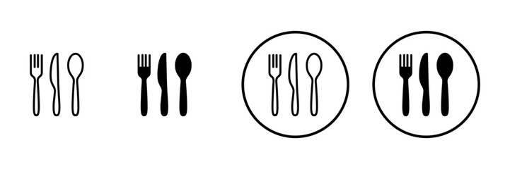 spoon and fork icon vector. spoon, fork and knife icon vector. restaurant sign and symbol
