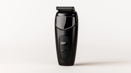 Sleek black beard trimmer precision grooming for sharp defined look closeup