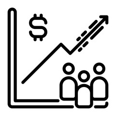 Investor icon, line icon style
