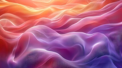 Fototapeta premium Abstract Fabric Waves Background with Colorful Texture and Soft Lighting
