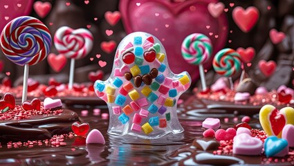 Sweetheart Candy Ghost: A Valentine's Day Delight