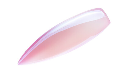 Fashion pink nail isolated on white background 