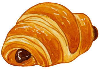 croissant isolated on white