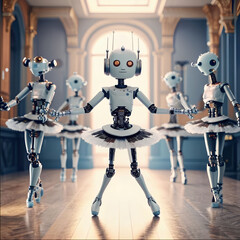 robots in tutus dancing ballet