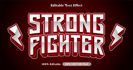 Strong fighter editable text effect, graphic style collection © Hael.IDN