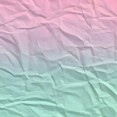 Obraz premium A soft pastel turquoise and pale peach paper texture with natural crinkles and wrinkles, AI Generated