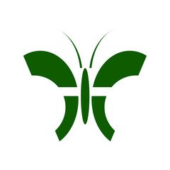 green cross on white background