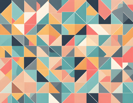 Abstract geometric vector like rectangle, square, triangle and polygon background