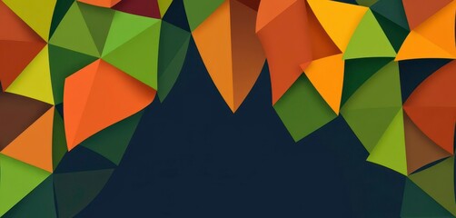 Abstract geometric leaf pattern, minimalist triangular foliage design, vector, white