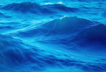 Abstract ocean waves background, calming blue hues, wallpaper, abstract