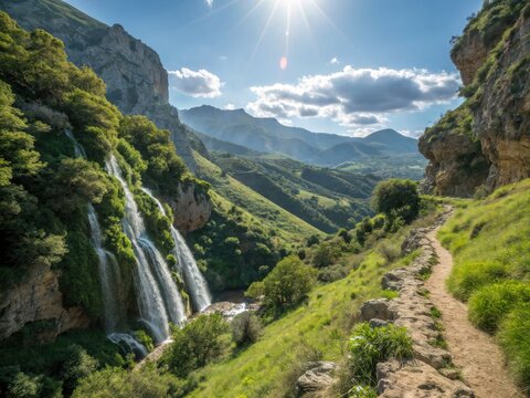 Discover Spain's Malpaso Springs: dramatic views and deep depth of field photography await.