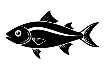 fish line art silhouette vector illustration