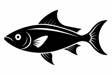 fish line art silhouette vector illustration