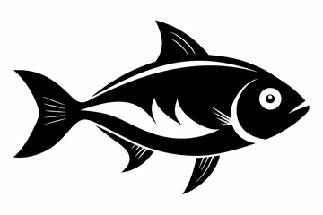 fish line art silhouette vector illustration