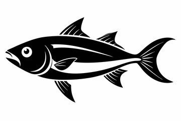 fish line art silhouette vector illustration