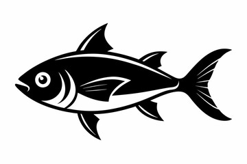 fish line art silhouette vector illustration