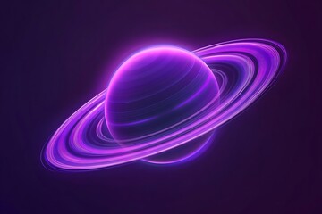 Naklejka premium Cosmic dreamscape featuring bioluminescent planets with swirling auroralike atmospheres stellar nebulae and crystalline rings against deep space rendered in vibrant neons