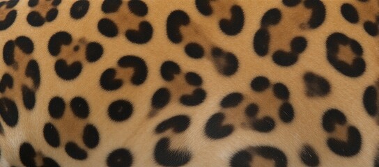Obraz premium Detailed close-up of intricate leopard fur patterns for use as a textured element