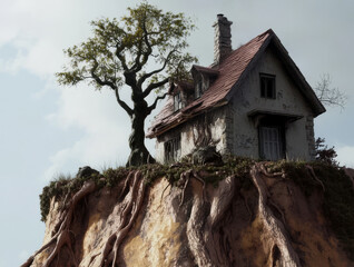 House on a hill, generative, AI