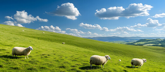 sheep in the meadow