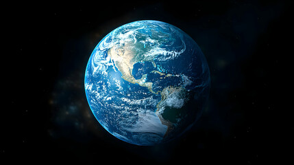 Fototapeta premium Earth 3D Render Space Background
