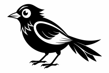 Obraz premium bird line art silhouette vector illustration