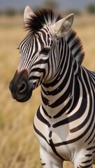 Naklejka premium Seamless zebra-stripe pattern for exotic black and white safari fabrics