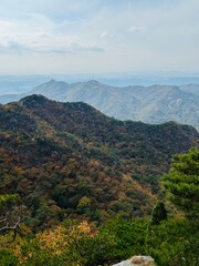 view from the mountain in the Seoul