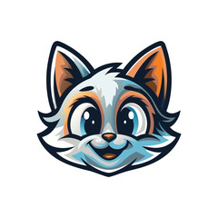 unique cat mascot can icon cat logo vector art design