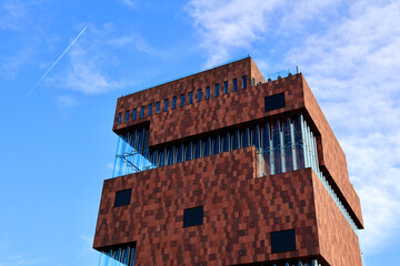 The Museum aan de Stroom (MAS) in Antwerp, Belgium.