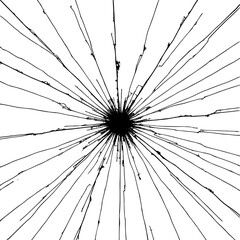 Obraz premium striking abstract design featuring burst pattern radiating from central point, creating sense of energy and movement