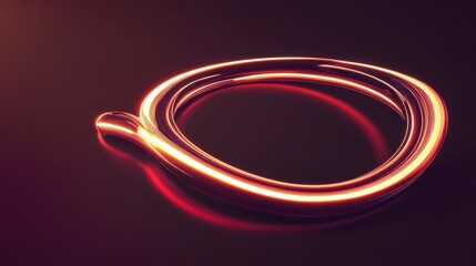 Abstract Glowing Ring Design: A Stunning Visual Feast