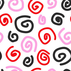 festive holiday pattern with colorful spiral