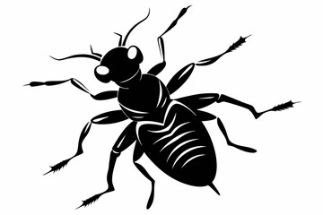 termite line art silhouette vector illustration