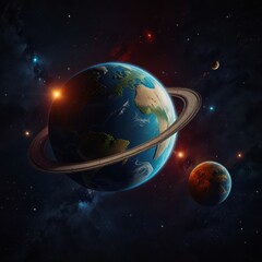 Obraz premium earth in space