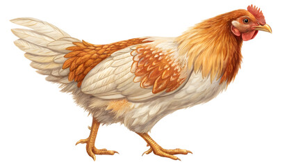 Fototapeta premium Chicken isolated on white