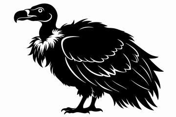 vulture line art silhouette vector illustration