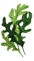Stunning Green Leaves Artwork: A Vibrant Botanical Illustration
