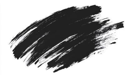 Stunning Black Brushstroke Abstract Art for Graphic Design
