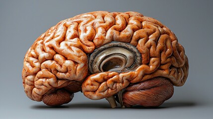3D Brain Anatomy Illustration (1)