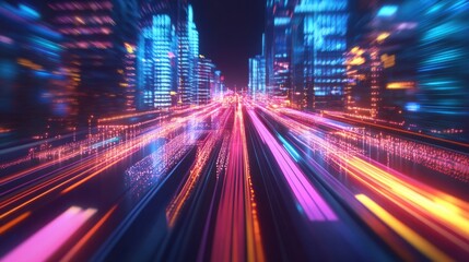 Obraz premium G technology and communication concept background with high-speed network visuals.