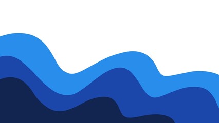 Blue wave gradient abstract background
