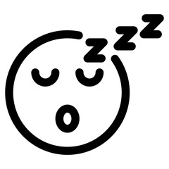 sleeping emotion icon