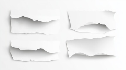 Elegant Torn Paper Design: A Sophisticated Abstract Graphic