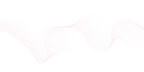 pink wave curve lines banner background design. Abstract soft wave lines dynamic flowing pink light isolated background. Vector Illustration of the pink pattern of lines. Black stripes on white .