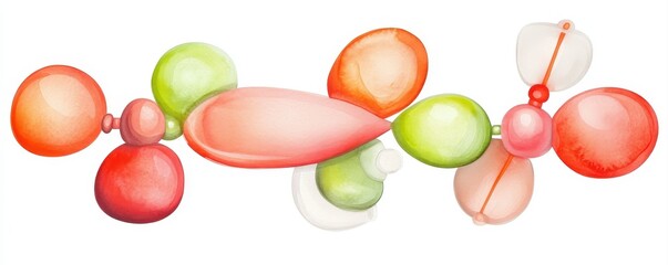 Exploring a Futuristic Network of Interconnected Biological Cells in a Vibrant Digital Landscape