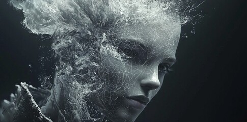 Humanoid robot characterized by its silhouette design incorporates stock and generative AI capabilities