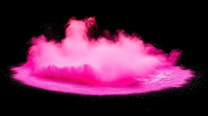 Stunning Pink Powder Explosion Art: A Colorful Abstract Design