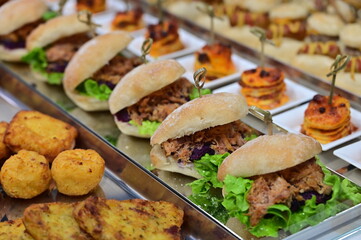 italian delicious specialty food sandwiches and pizza assortment