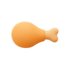 3d roasted fried chicken thigh